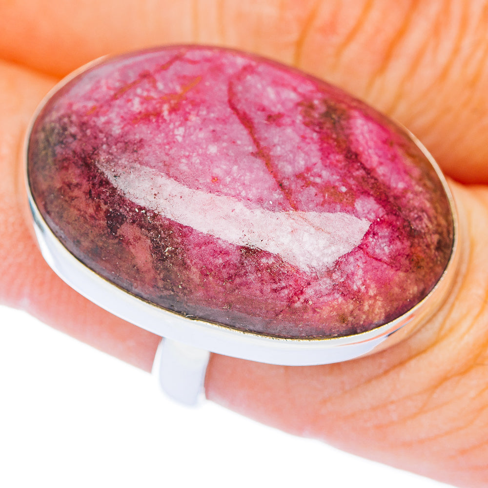 Premium Cobalto Calcite Ring Size 7 Adjustable (.925 Sterling Silver)