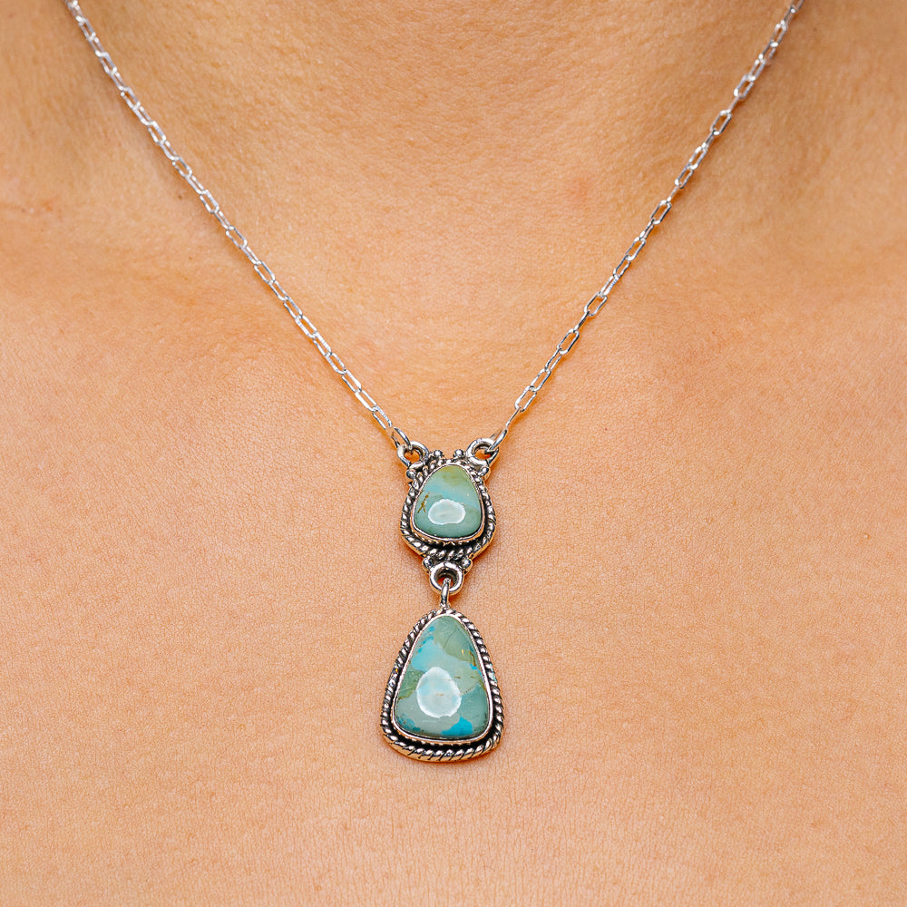 Mojave Turquoise Necklaces 16 to 18" (.925 Sterling Silver)
