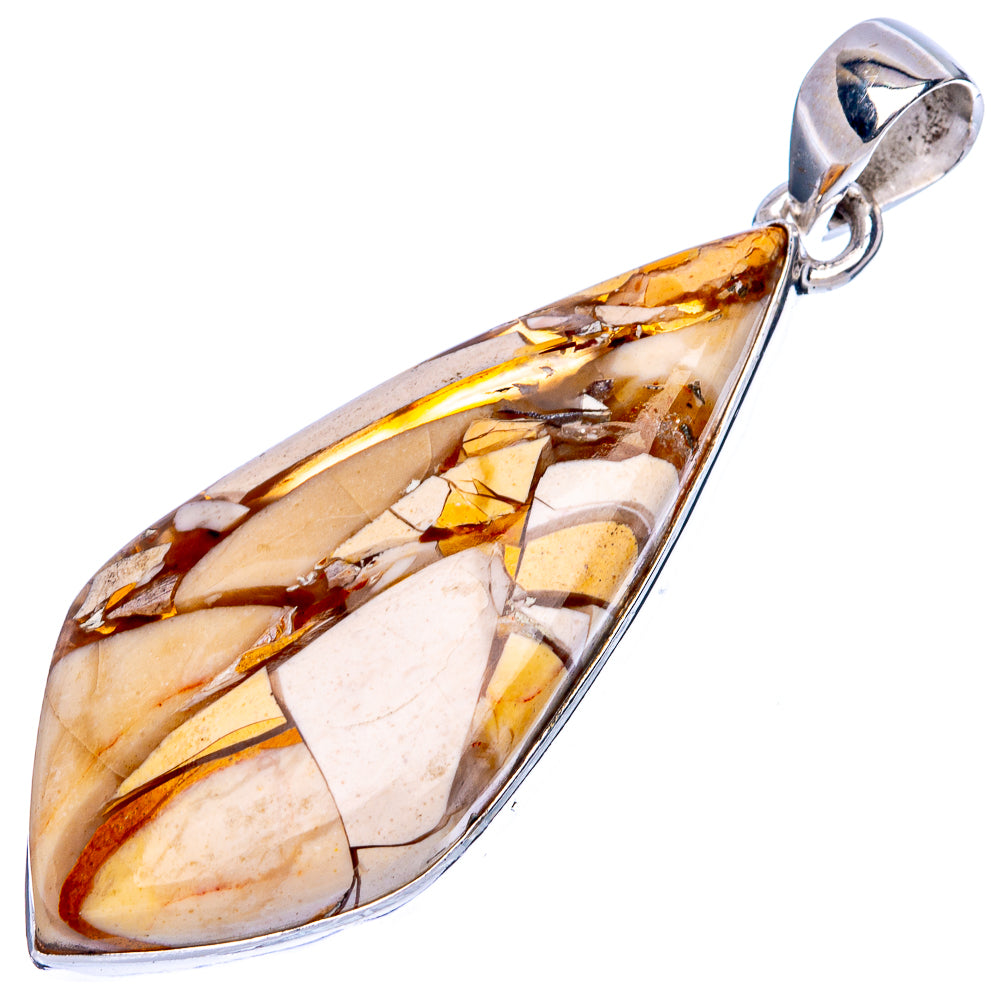 Brecciated Mookaite Pendant 1 7/8" (925 Sterling Silver) P42075