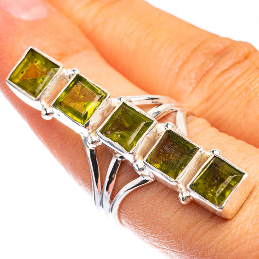 Large Peridot Ring Size 7.5 (925 Sterling Silver) R142764