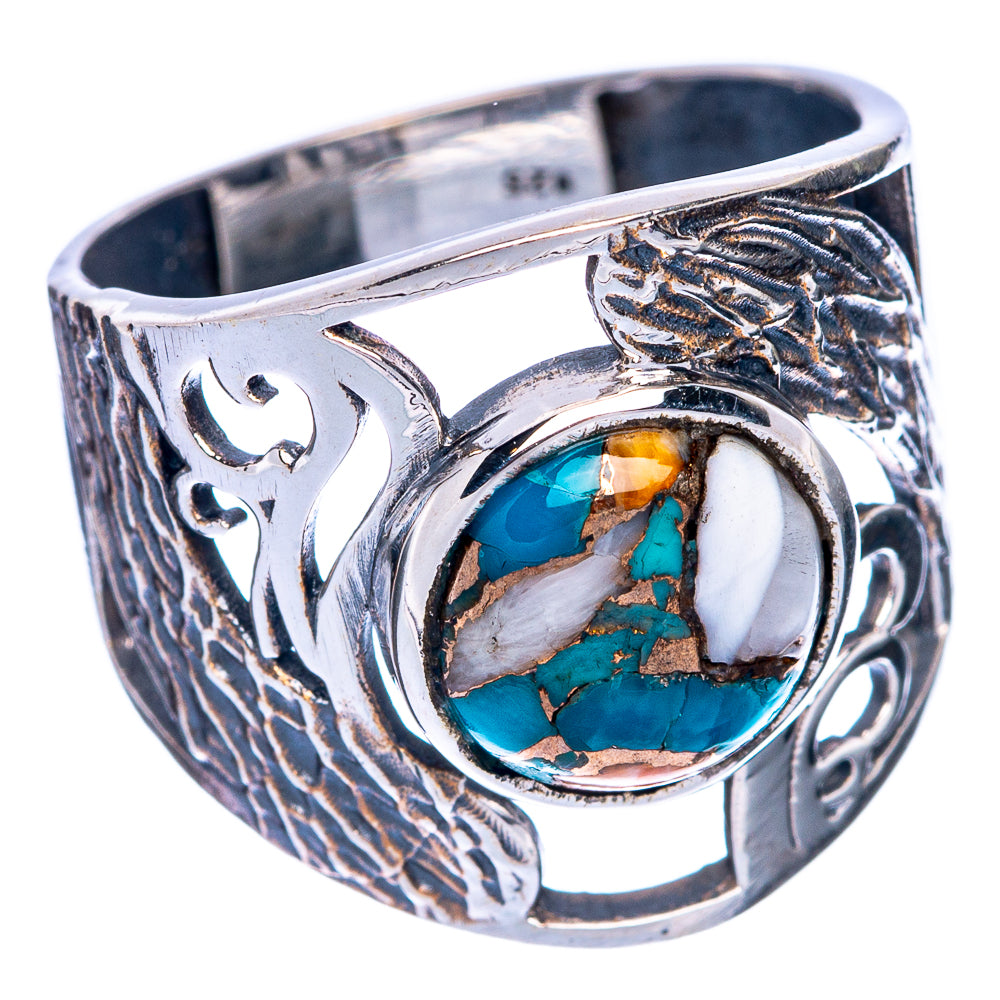 Spiny Oyster Turquoise Ring Size 6.75 (925 Sterling Silver) R144617