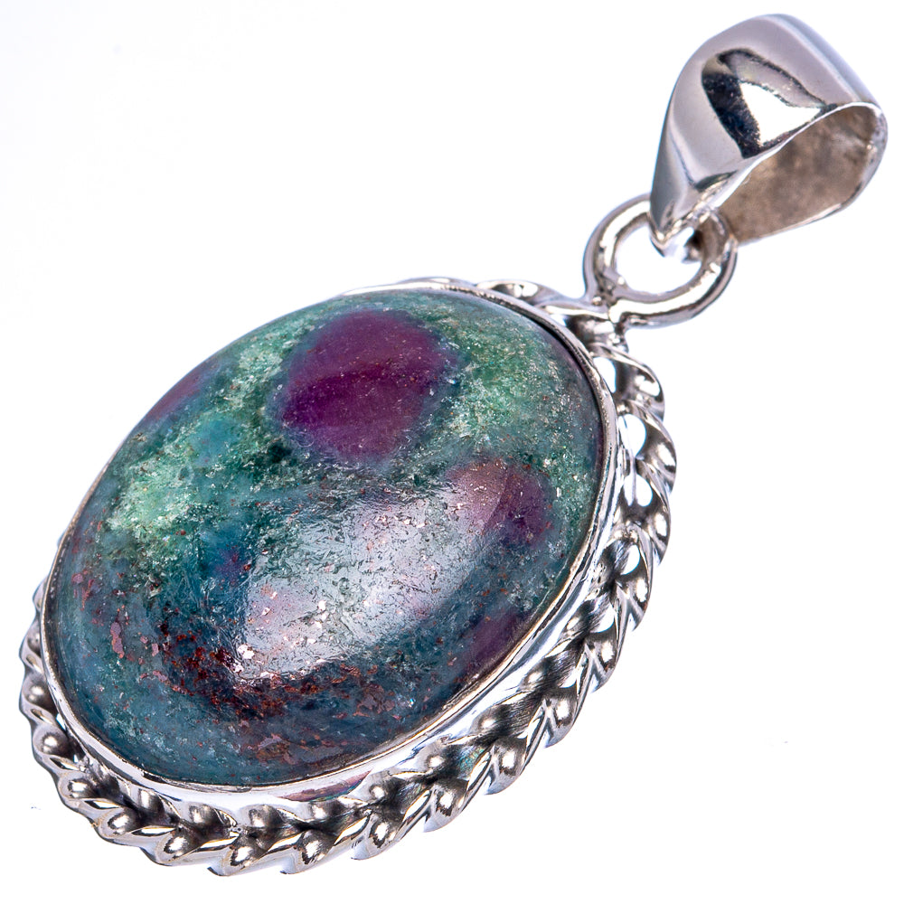 Ruby Kyanite Pendants 1 3/8" (925 Sterling Silver) P42384