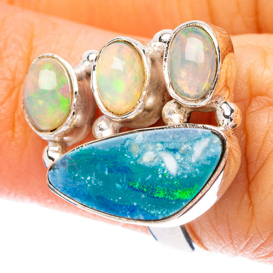 Rare Doublet Opal, Ethiopian Opal Ring Size 6 (925 Sterling Silver) R4380