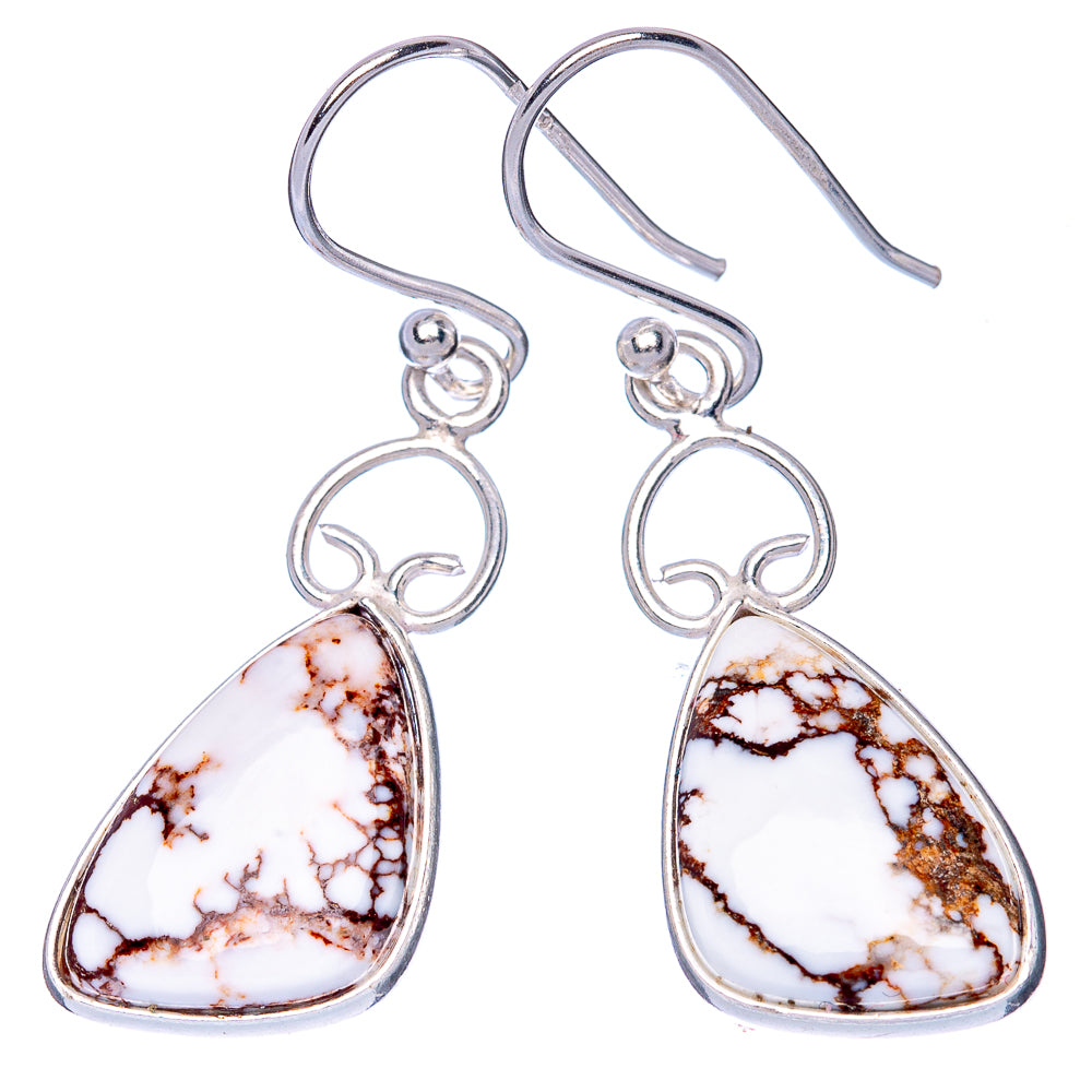 Wild Horse Jasper Earrings 1 1/2" (925 Sterling Silver) E1273