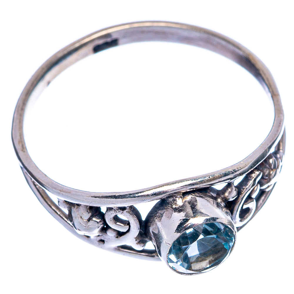 Blue Topaz Dainty Ring Size 7 (925 Sterling Silver) R145522