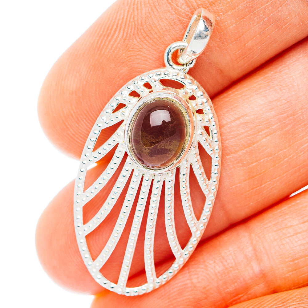 Citrine Pendant 1 1/2" (.925 Sterling Silver)