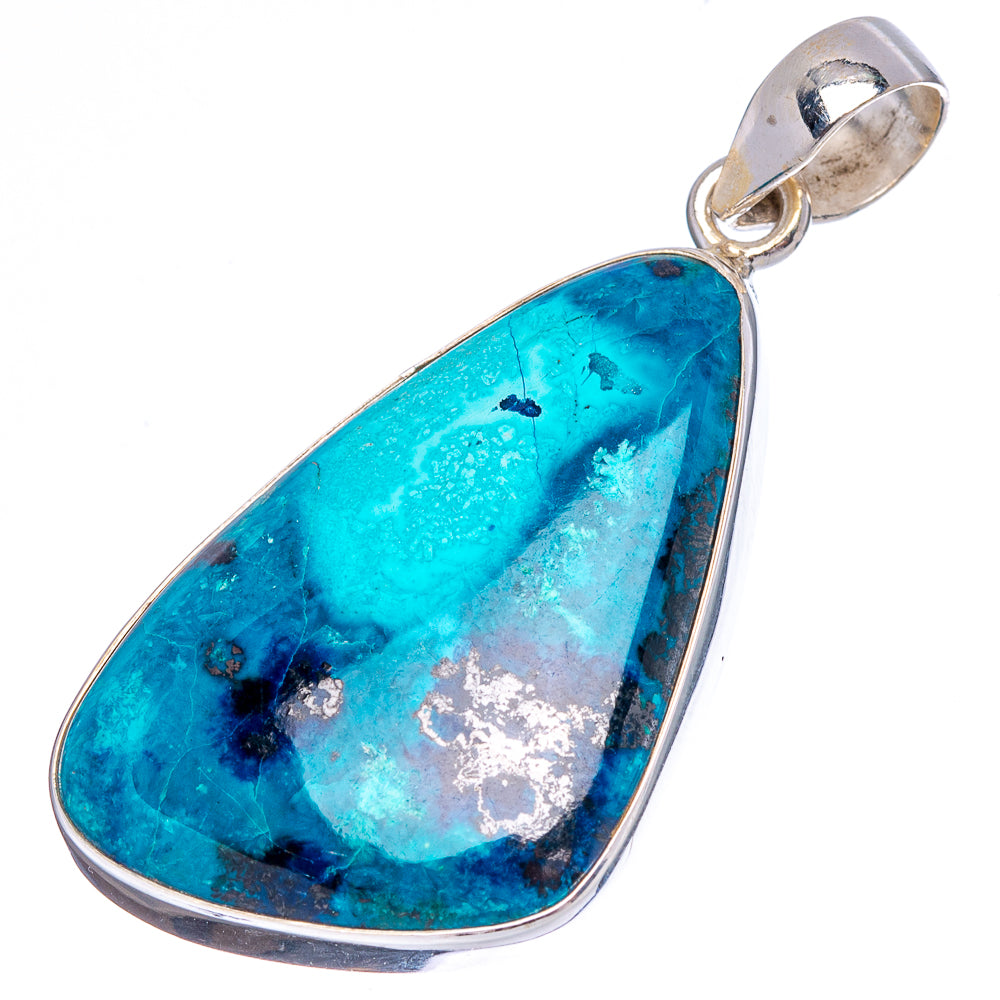 Shattuckite Pendant 1 7/8" (.925 Sterling Silver)