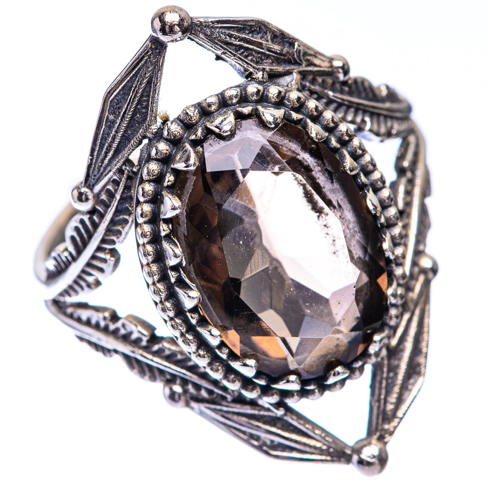 Smoky Quartz Ring Size 8.5 (925 Sterling Silver) R140721