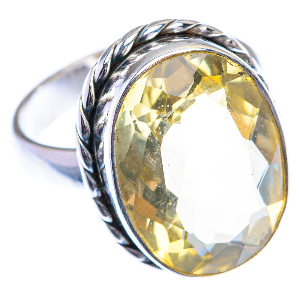 Faceted Citrine 925 Sterling Silver Ring Size 6.5 (925 Sterling Silver) RING140368