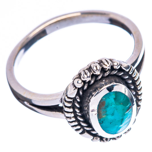 Rare Arizona Turquoise Ring Size 6.5 (925 Sterling Silver) R4552