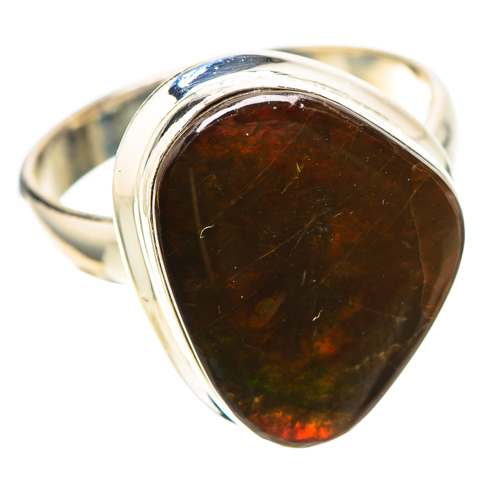 Canadian Ammolite Ring Size 8.25 (925 Sterling Silver) RING138330