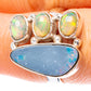 Rare Doublet Opal, Ethiopian Opal Ring Size 7.25 (925 Sterling Silver) R4378