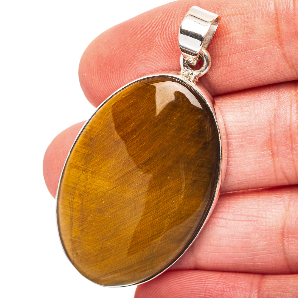 Hematite Quartz Pendant 2" (.925 Sterling Silver)