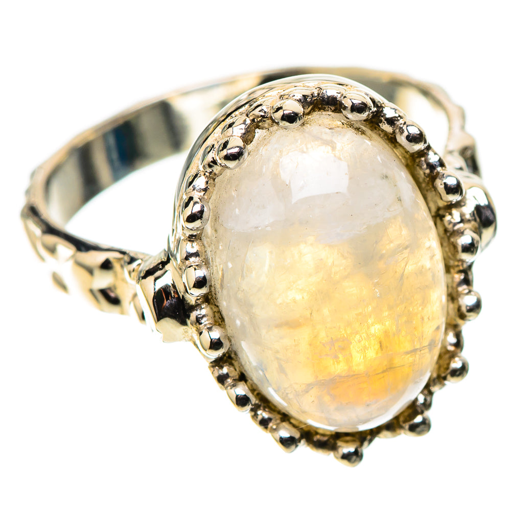 Premium Rainbow Moonstone Ring Size 6 (925 Sterling Silver) RING138127