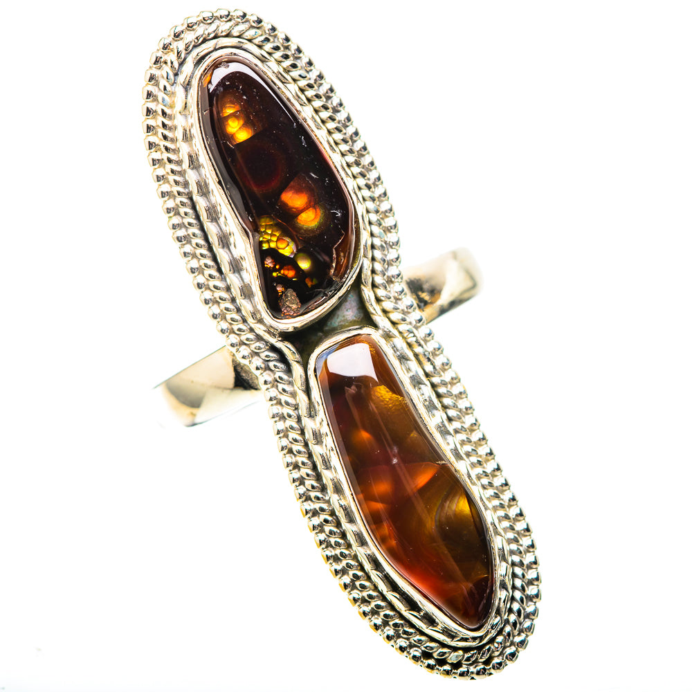Large Mexican Fire Agate Ring Size 9.75 (925 Sterling Silver) RING138914