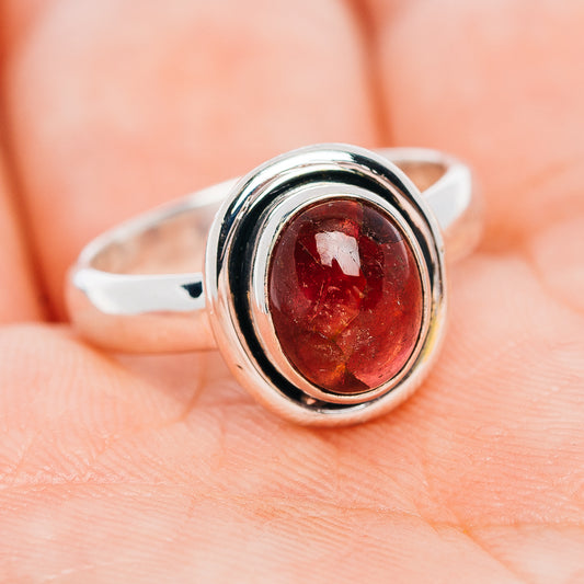 Premium Pink Tourmaline Ring Size 6 (.925 Sterling Silver)