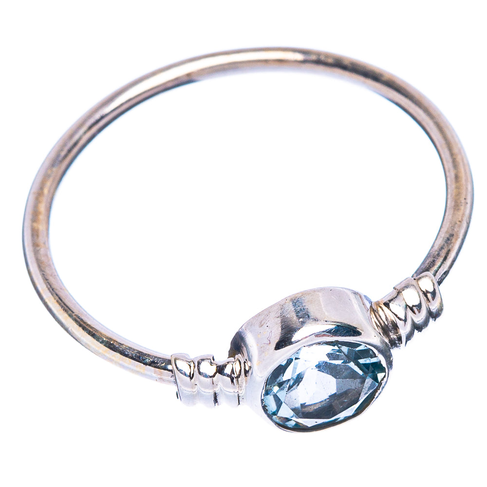 Blue Topaz Dainty Ring Size 7 (925 Sterling Silver) R146894
