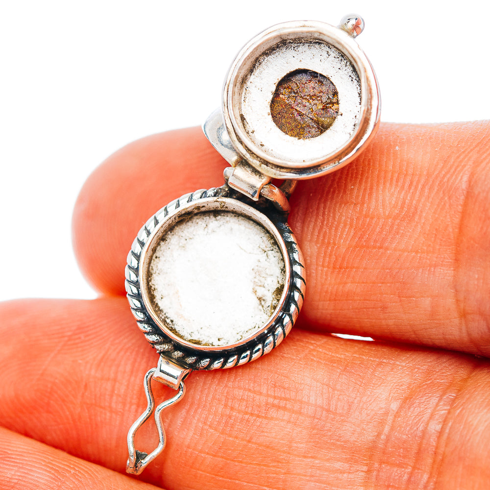 Purple Mojave Turquoise Poison Pendant 1" (.925 Sterling Silver)