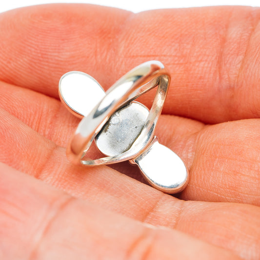 Spiderweb Turquoise Ring Size 6.5 (.925 Sterling Silver)