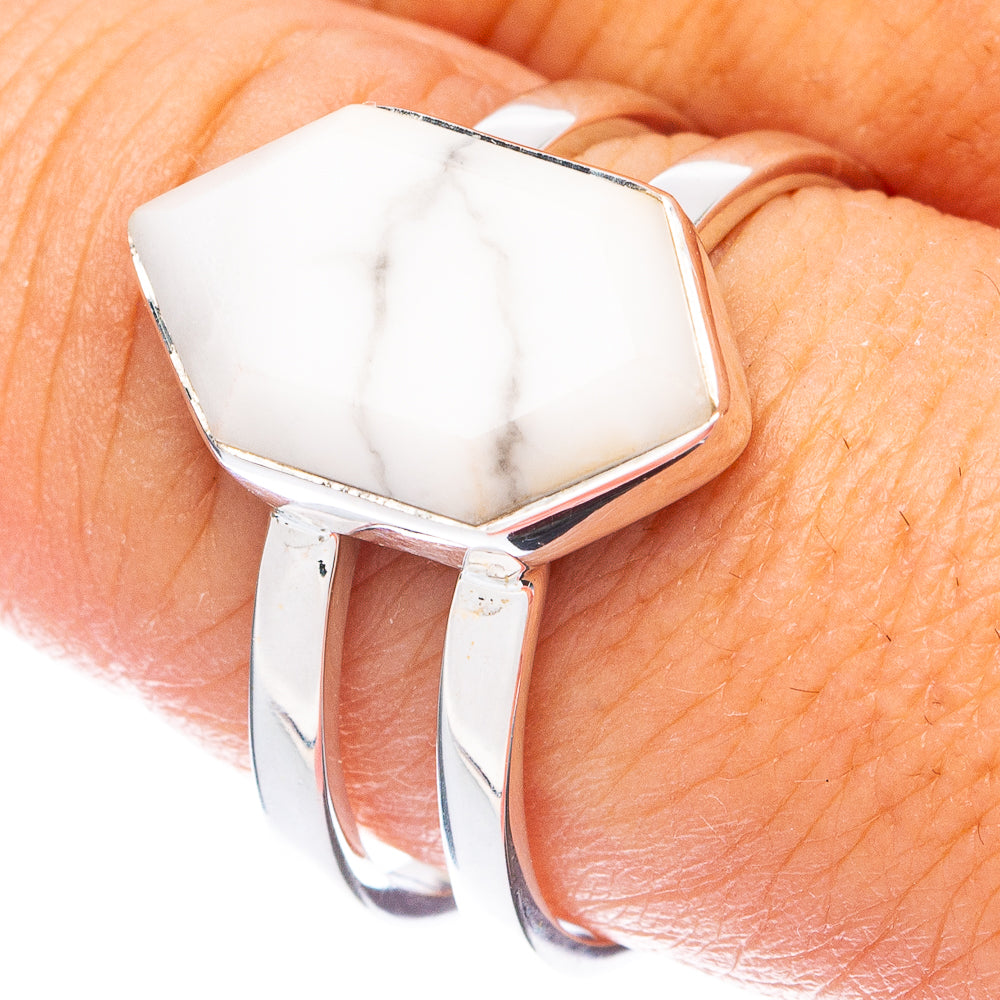 Premium Howlite Ring Size 9.25 (925 Sterling Silver) RING7680