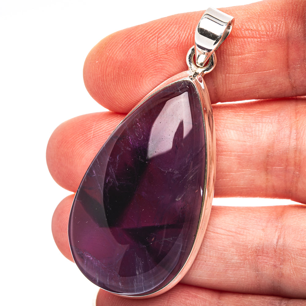 Star Amethyst Pendant 2 1/8" (.925 Sterling Silver)