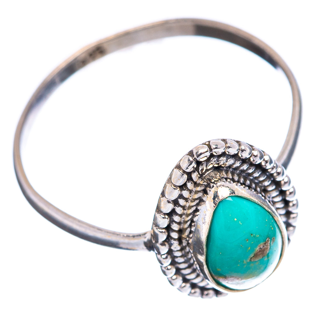 Dainty Mojave Turquoise Ring Size 8.75 (.925 Sterling Silver)