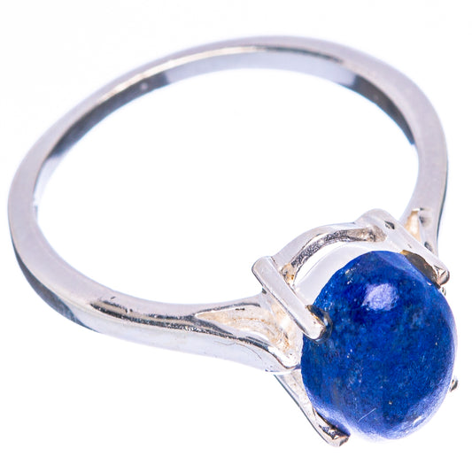 Lapis Lazuli Dainty Ring Size 6.5 (925 Sterling Silver) R5891