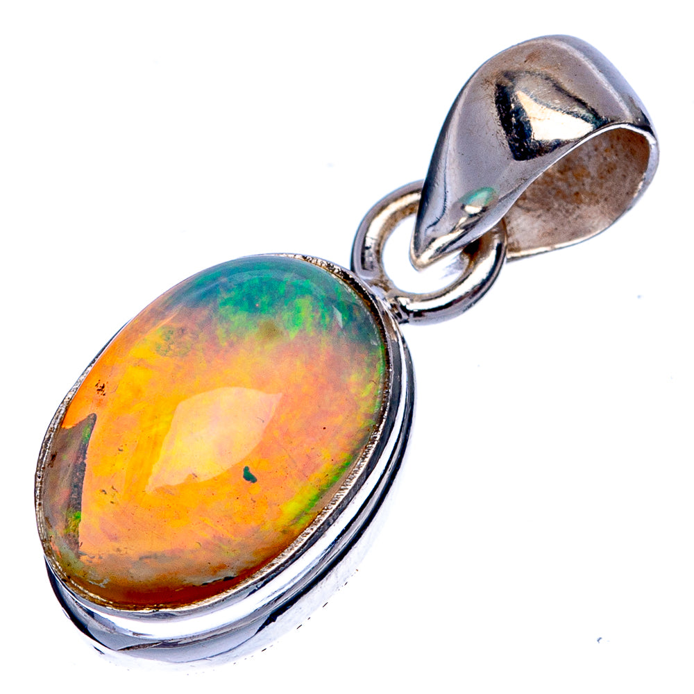 Rare Ethiopian Opal Pendant 7/8" (925 Sterling Silver) P39961