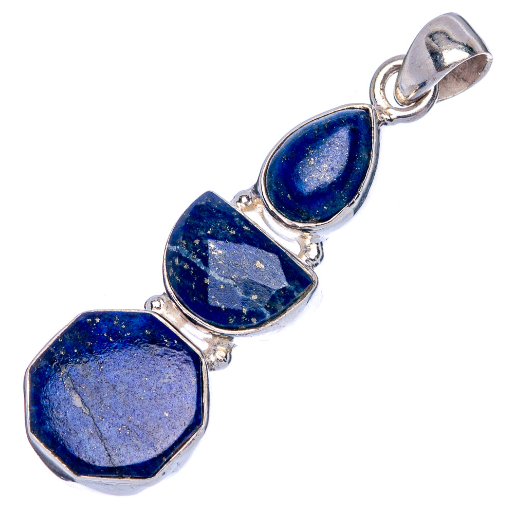 Lapis Lazuli Pendant 1 3/4" (925 Sterling Silver) P40154