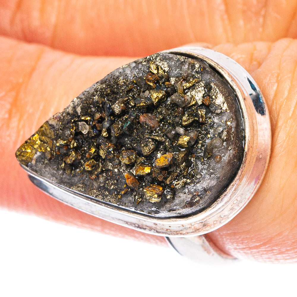 Peacock Ore 925 Sterling Silver Ring Size 6.75 (925 Sterling Silver) R6259