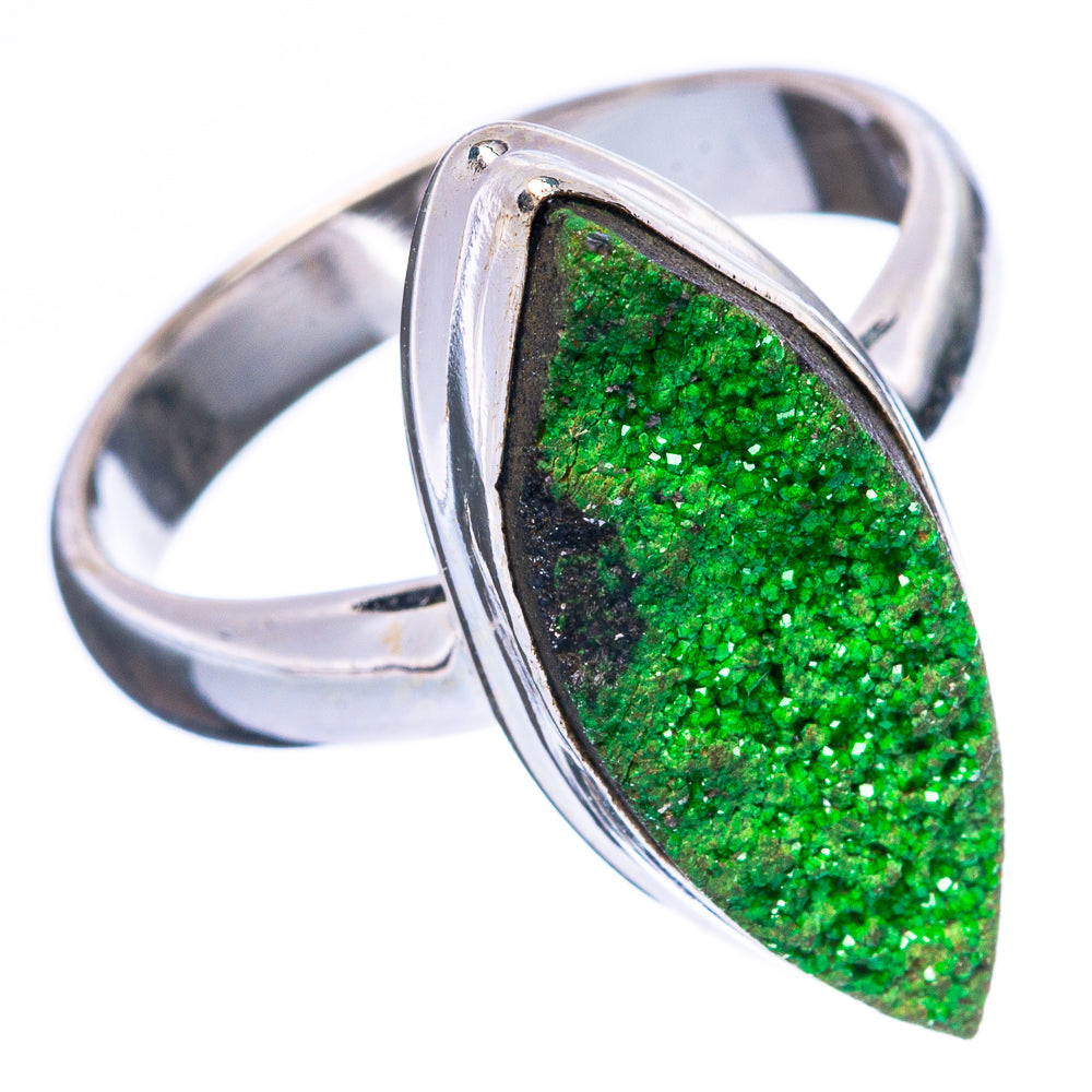 Rare Uvarovite Garnet Ring Size 6.75 (925 Sterling Silver) R4215