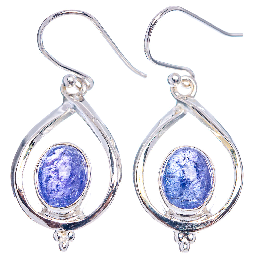 Premium Tanzanite Earrings 1 1/2" (.925 Sterling Silver)