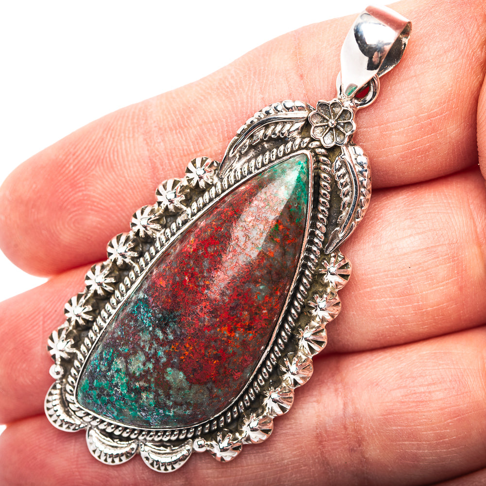 Premium Southwestern Style Sonora Sunrise Pendant 2 3/8" (.925 Sterling Silver)