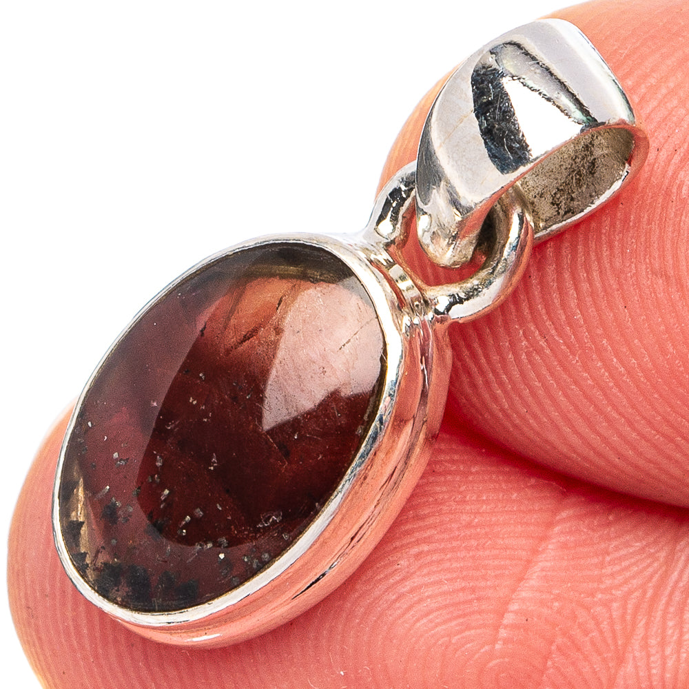 Rare Cacoxenite Pendant 7/8" (.925 Sterling Silver)