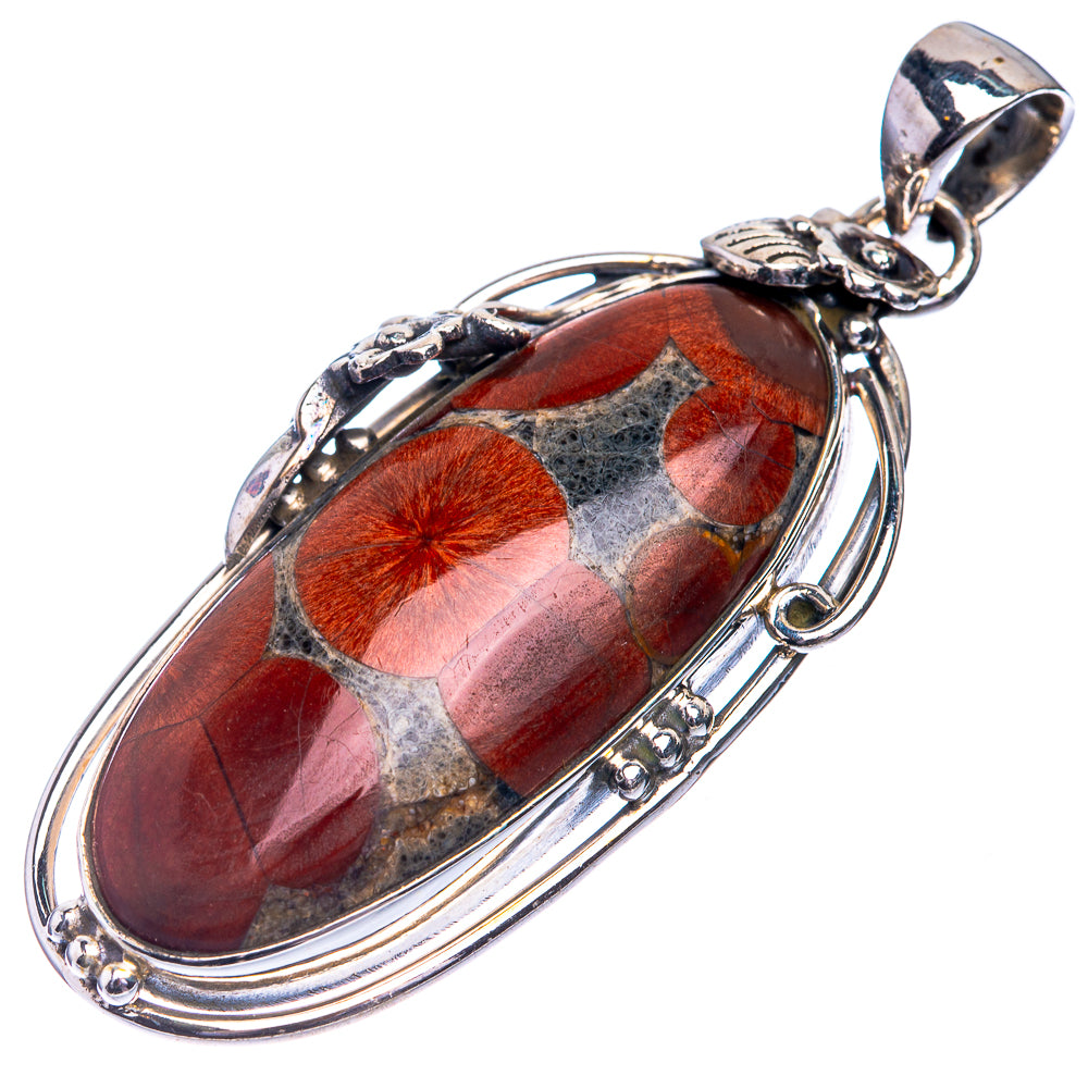 Poppy Jasper Pendant 2" (925 Sterling Silver) P39288