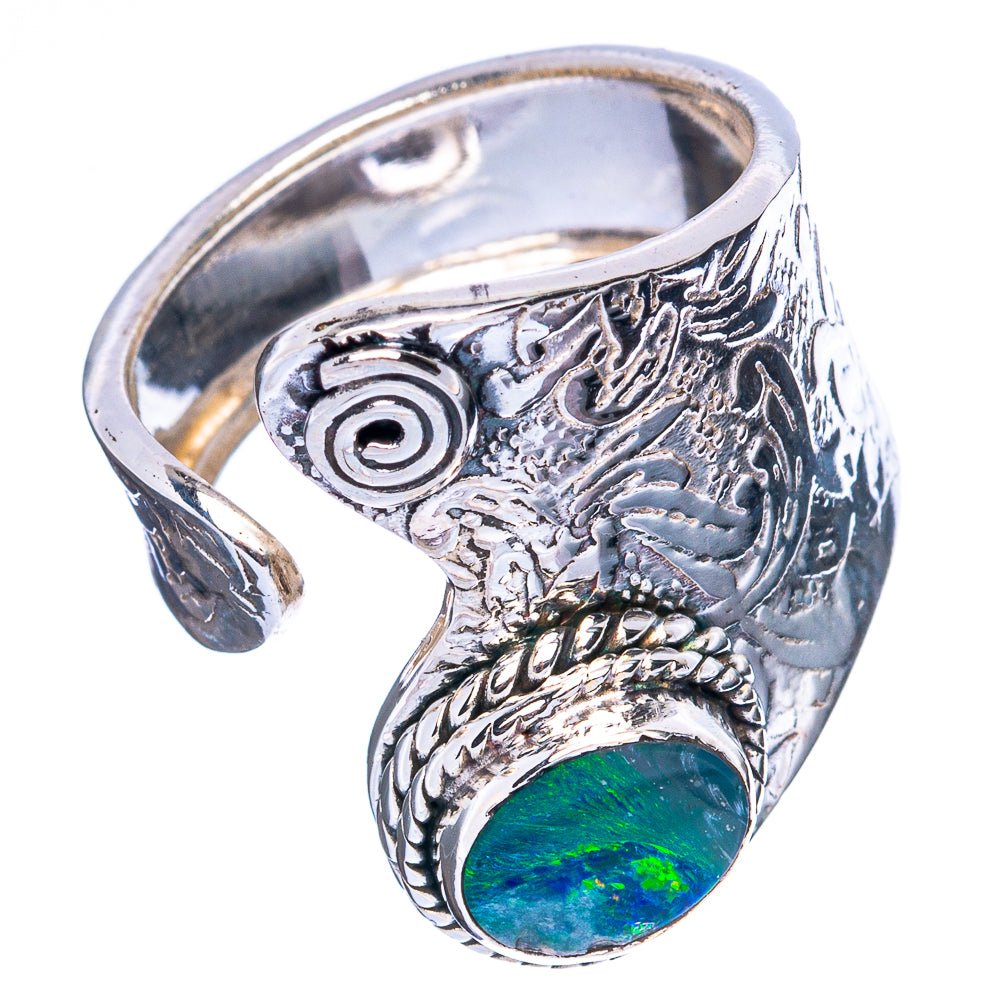 Rare Doublet Opal Ring Size 5 (925 Sterling Silver) R3657