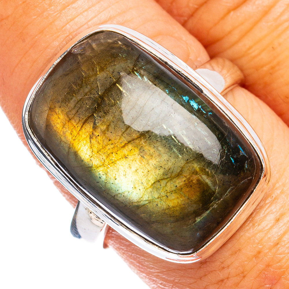 Labradorite Ring Size 9.75 (925 Sterling Silver) R8450