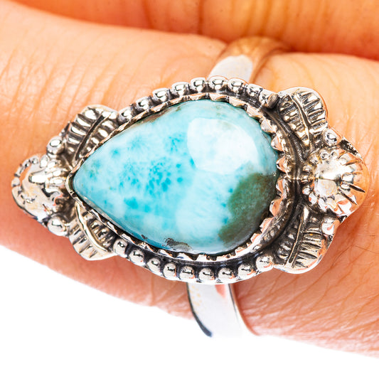 Larimar Ring Size 8.75 (925 Sterling Silver) R4536