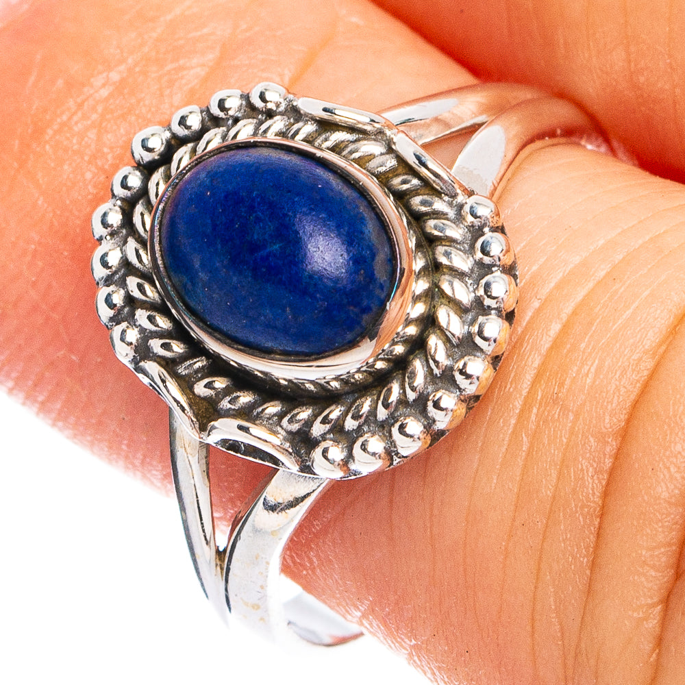 Dainty Lapis Lazuli Ring Size 6 (925 Sterling Silver) R8676
