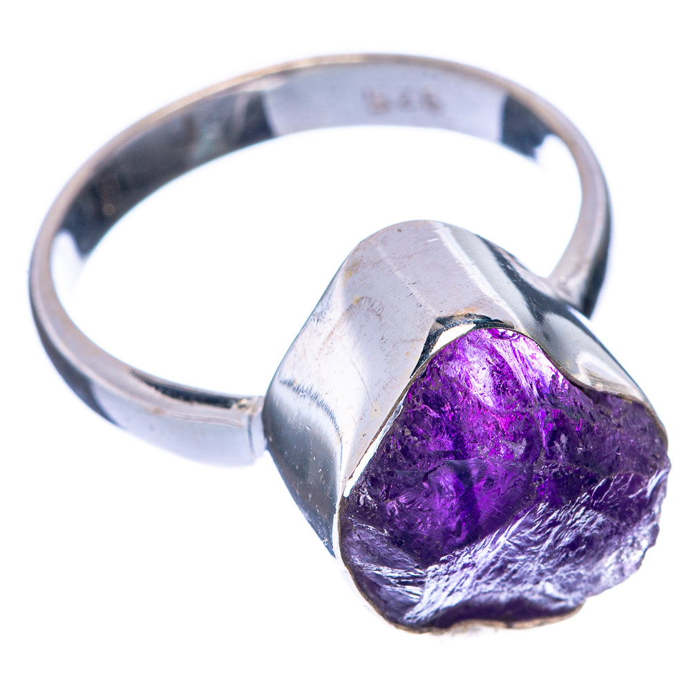 Raw Amethyst Ring Size 7.5 (925 Sterling Silver) R144847