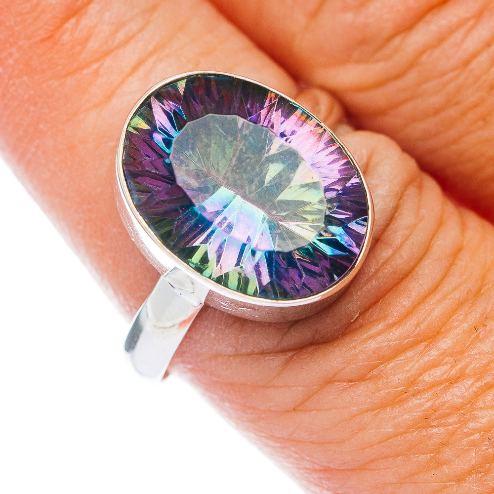 Premium Mystic Topaz Ring Size 10 (.925 Sterling Silver)