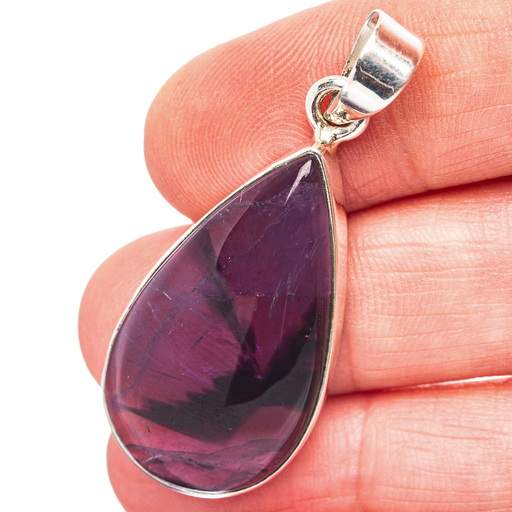 Star Amethyst Pendant 1 3/4" (.925 Sterling Silver)