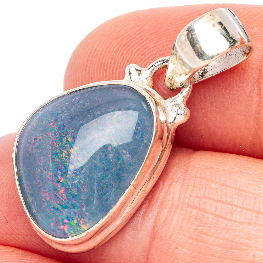 Rare Triplet Opal Pendant 1 1/8" (925 Sterling Silver) P44174