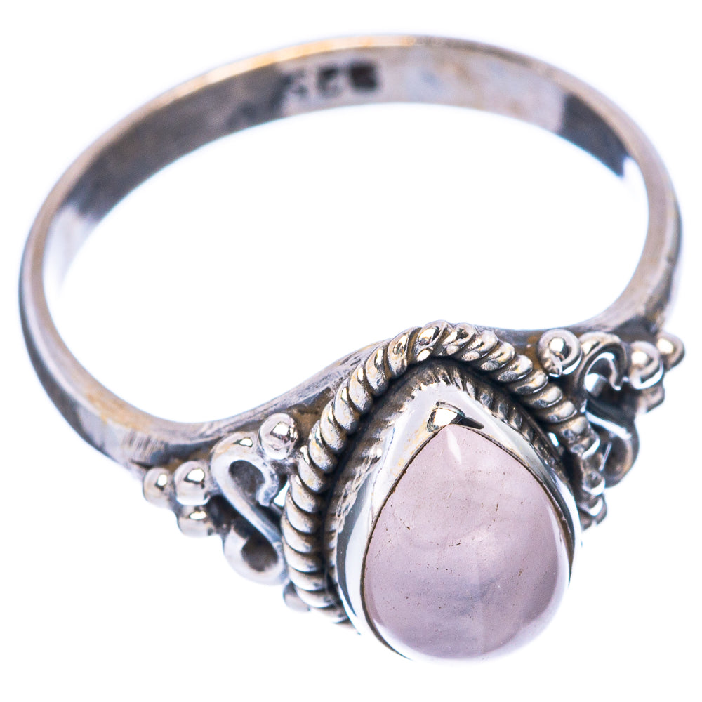 Rose Quartz Ring Size 7 (925 Sterling Silver) R5596