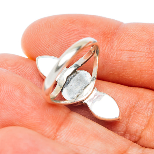 Spiderweb Turquoise Ring Size 6.25 (.925 Sterling Silver)
