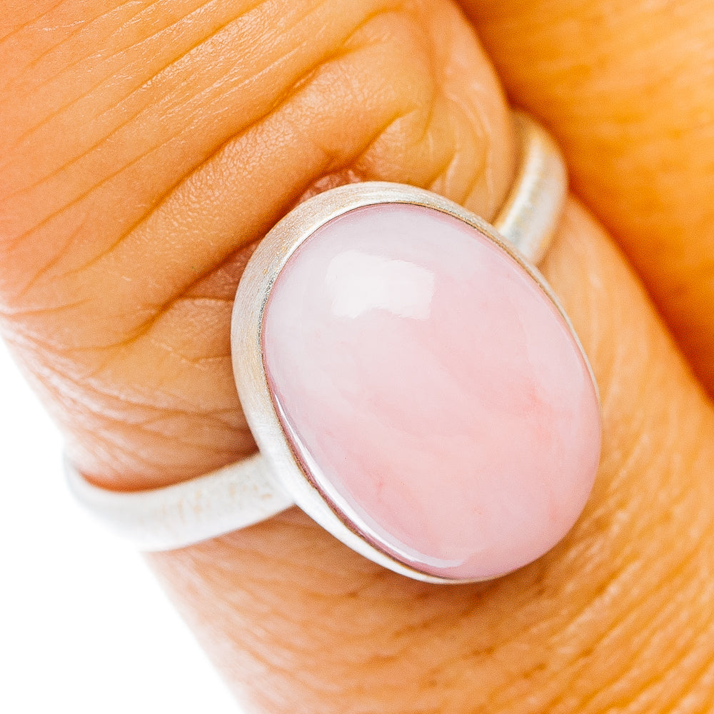 Pink Opal Ring Size 8.75 (.925 Sterling Silver)