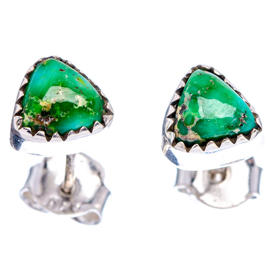 Sonoran Gold Turquoise Earrings 1/4" (.925 Sterling Silver)