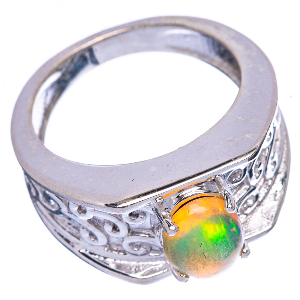 Rare Ethiopian Opal Ring Size 8 (925 Sterling Silver) R146022