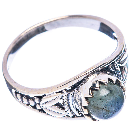 Labradorite Dainty Ring Size 6.5 (925 Sterling Silver) R5914