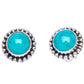 Amazonite Earrings 3/8" (925 Sterling Silver) E1516